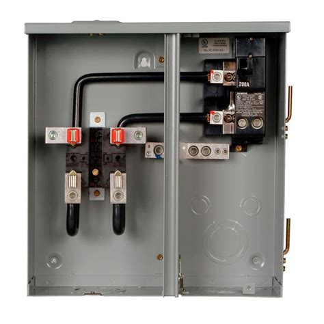 electric meter box with 2 hubs on top|Main breaker meter combo Breaker Boxes .